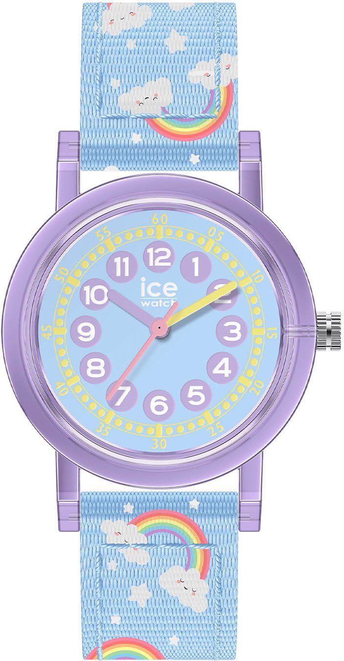 ice-watch Quarzuhr ICE learning - Girl - Extra Small - 3H 024498, Armbanduhr,Kinder,Lernuhr,Mädchen,Schulanfang,Geschenkidee,Regenbogen