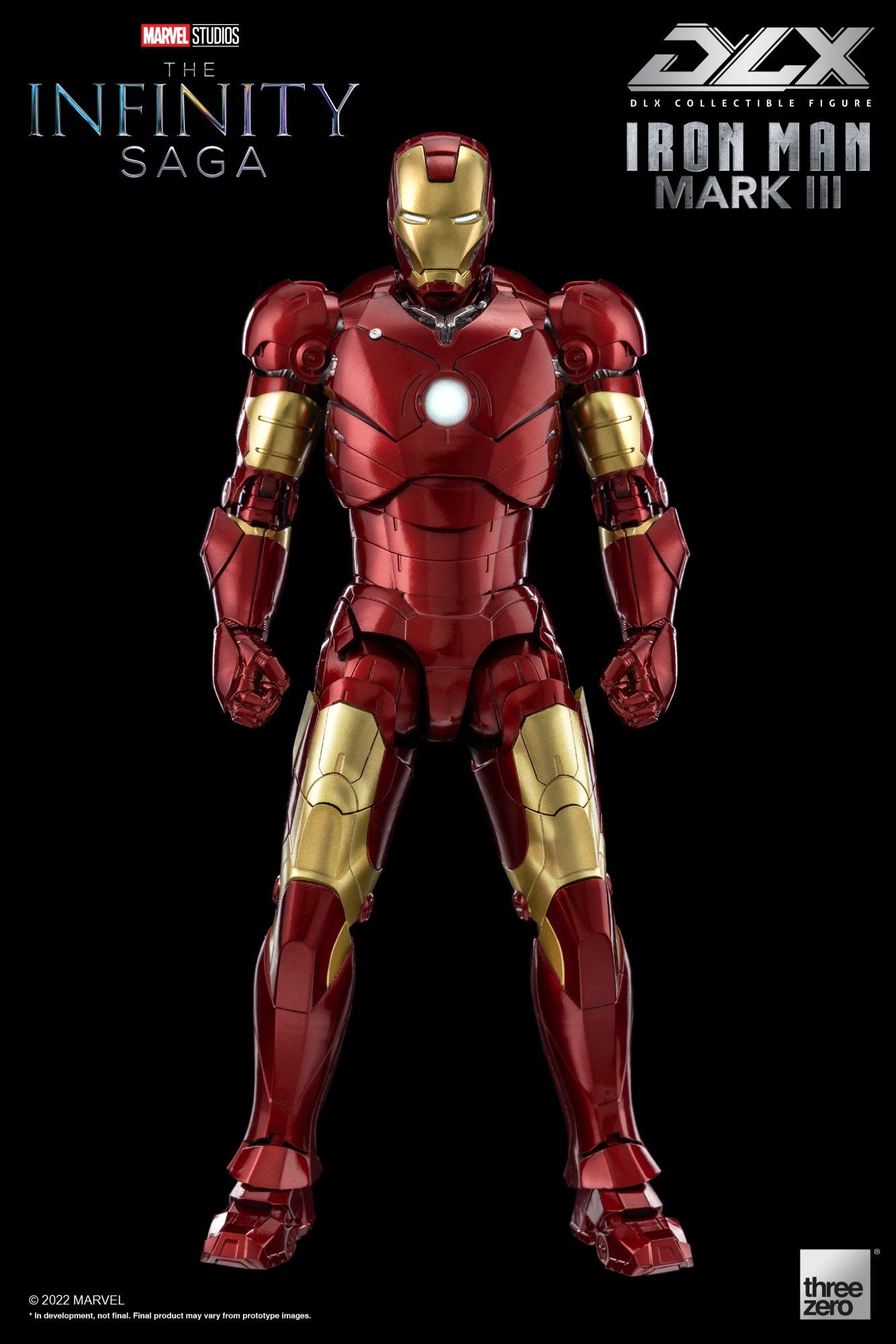 ThreeZero Actionfigur MARVEL INFINITY SAGA IRON MAN MARK 3 DLX 1/12 SCALE ACTIONFIGUR
