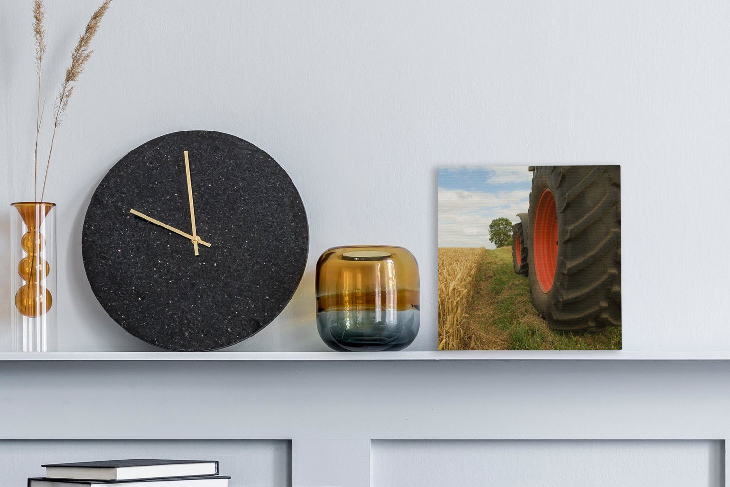 OneMillionCanvasses® Leinwandbild Traktor - Räder - günstig online kaufen
