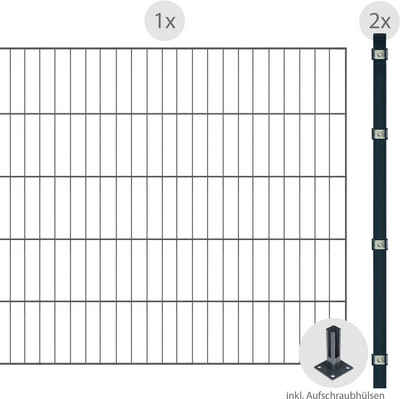 Arvotec Einstabmattenzaun ESSENTIAL 100 zum Aufschrauben, (Set), Zaunhöhe 100 cm, Zaunlänge 2 - 60 m