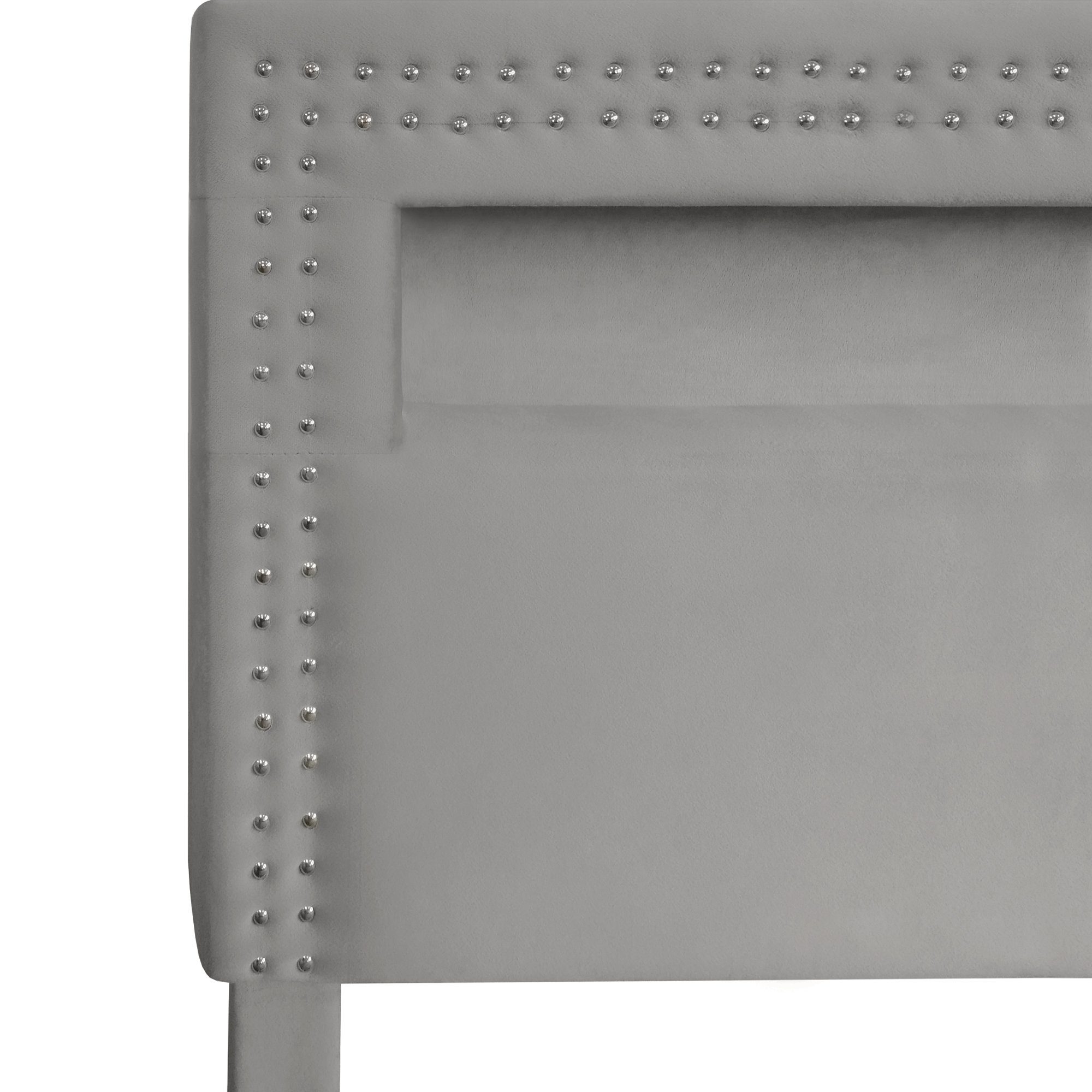 Polsterbett (140 x 200 cm Bett mit 4 Schubladen, LED Beleuchtung und USB-Anschluss), Doppelbett mit Lattenrost und Fernbedienung, hohem Kopfteil, Samt