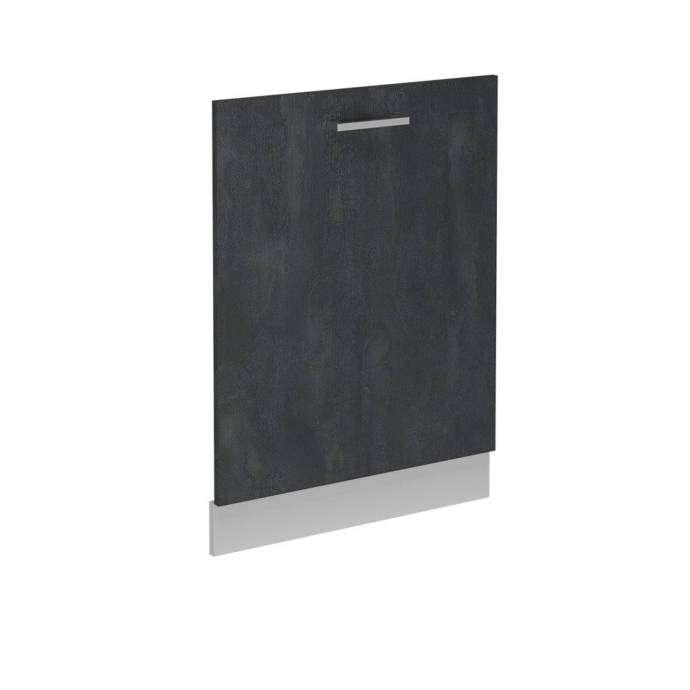 Vicco Frontblende R-Line, Schwarz Beton/Weiß, 60 cm ohne Arbeitsplatte (1 St)