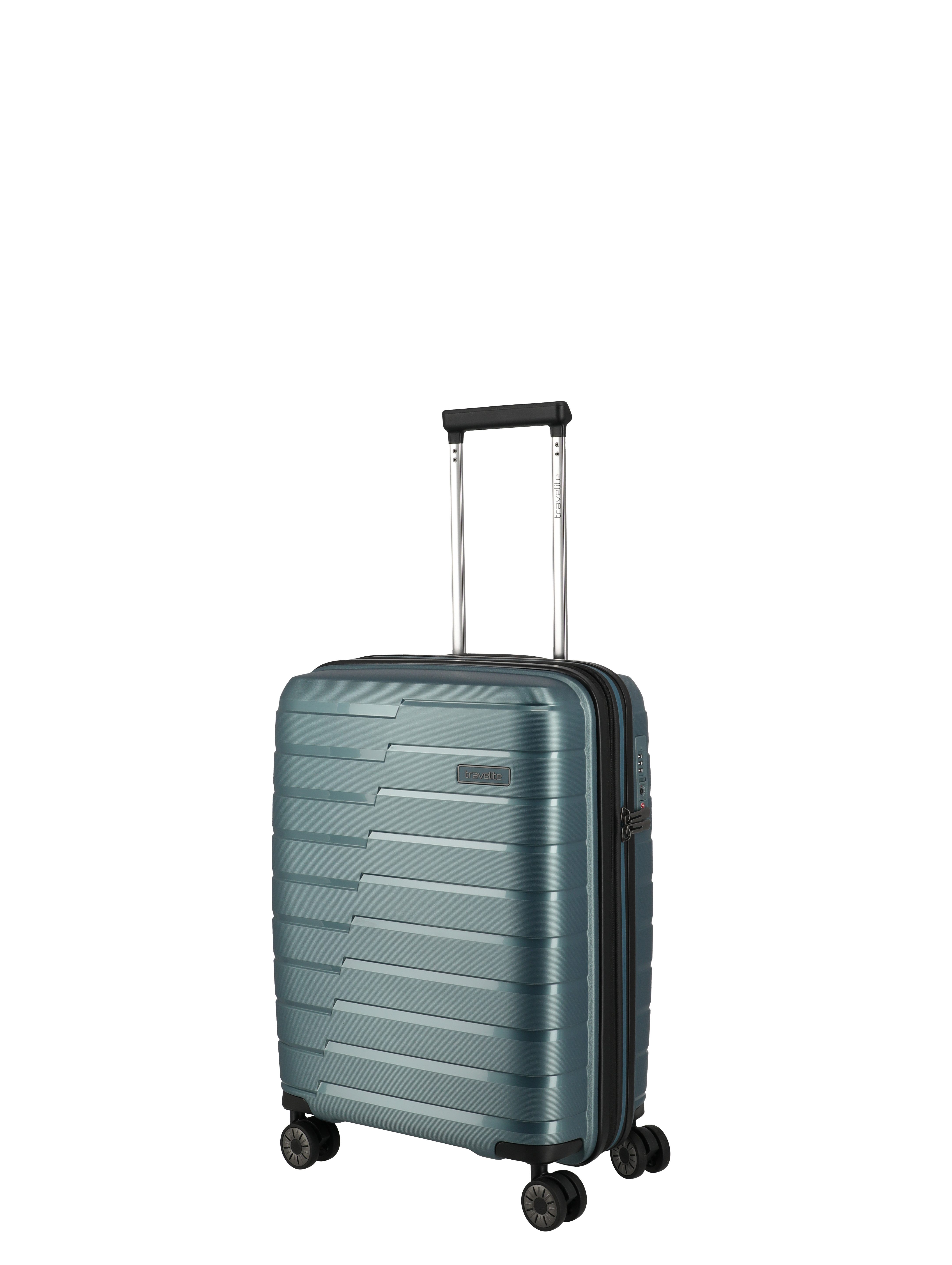 travelite Trolley AIR BASE Reisekoffer Hartschale, 4 Rollen, kratzresistenter Oberfläche und cleverer Innenaufteilung