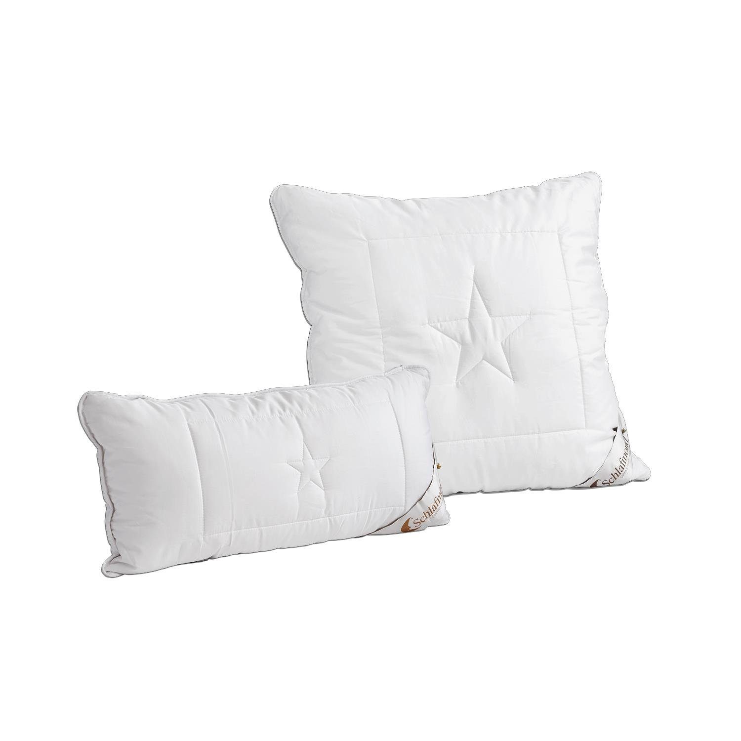 Schlafmond Подушки Schlafmond Подушки "Sternenzauber", Füllung: Schlafmond-Faserbällchen 100% Polyester, Bezug: 100% Baumwolle, Edelsatin mit Aloe Vera Gewebeveredelung, Herausnehmbares und individuell befüllbares Innenkissen