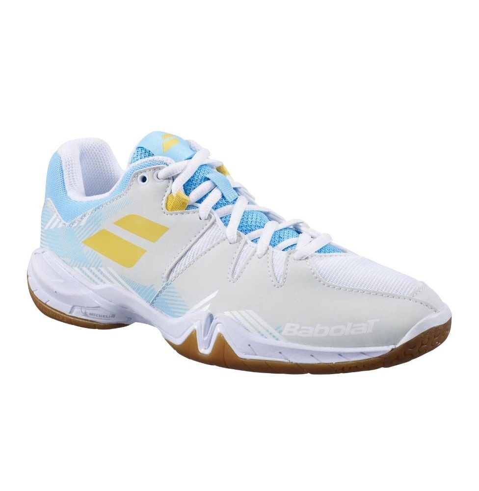 Babolat Shadow Spirit weiss/hellblau Damen Badmintonschuh