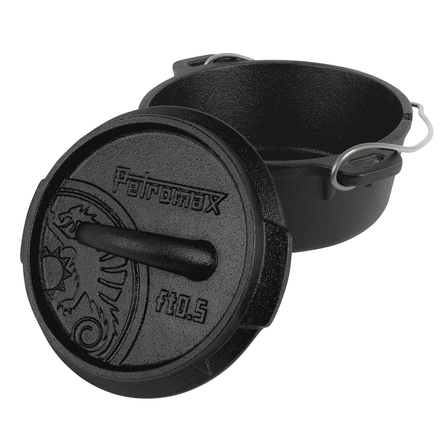 Petromax Grilltopf Petromax Feuertopf Dutch Oven ft1-t ohne Füße, Gusseisen