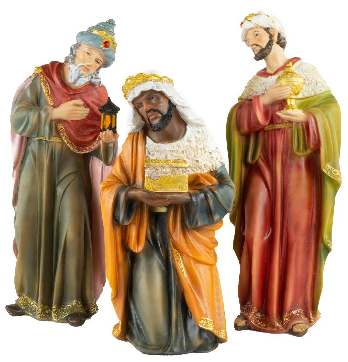 dekoprojekt Krippenfigur Krippenfiguren 12-tlg. K 276 (Set, 12 St., 12-tlg), große handbemalte Krippenfiguren – Bild 4 von 5