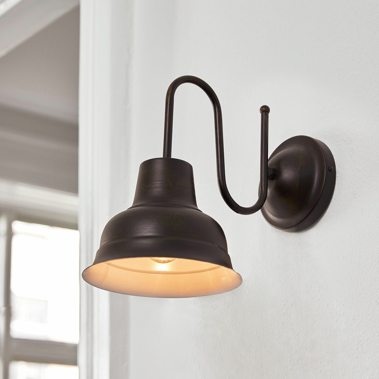 Mirabeau Wandleuchte Wandlampe Sidney antikbraun günstig online kaufen