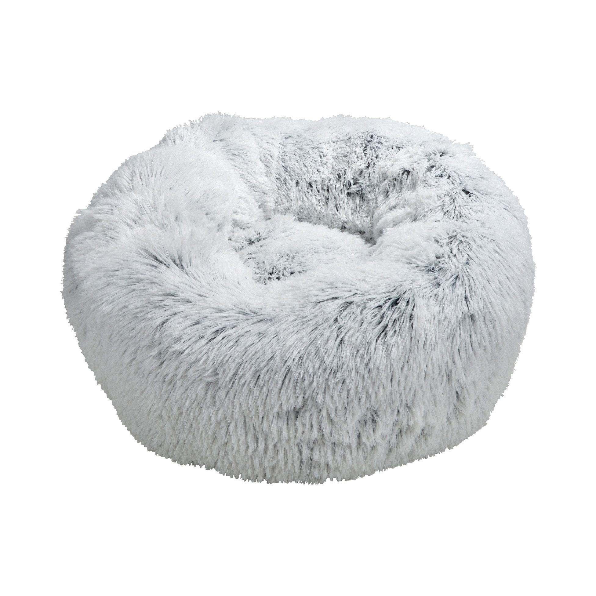 dynamic24 Tierbett, Plüsch Hundebett weiss