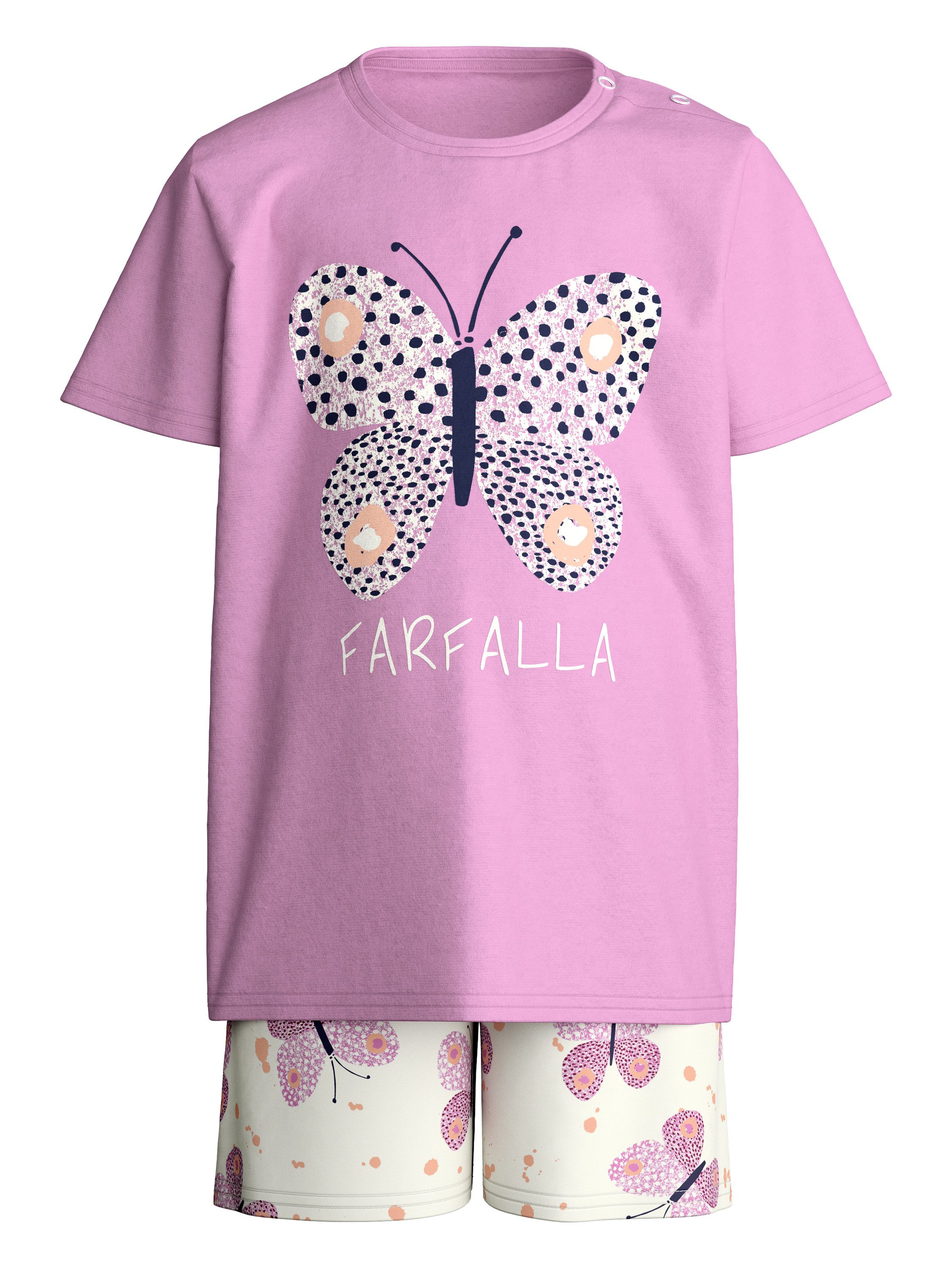 CALIDA Shorty Butterfly Kinder (2 tlg) aus hochwertiger Baumwolle, atmungsaktiv, pflegeleicht
