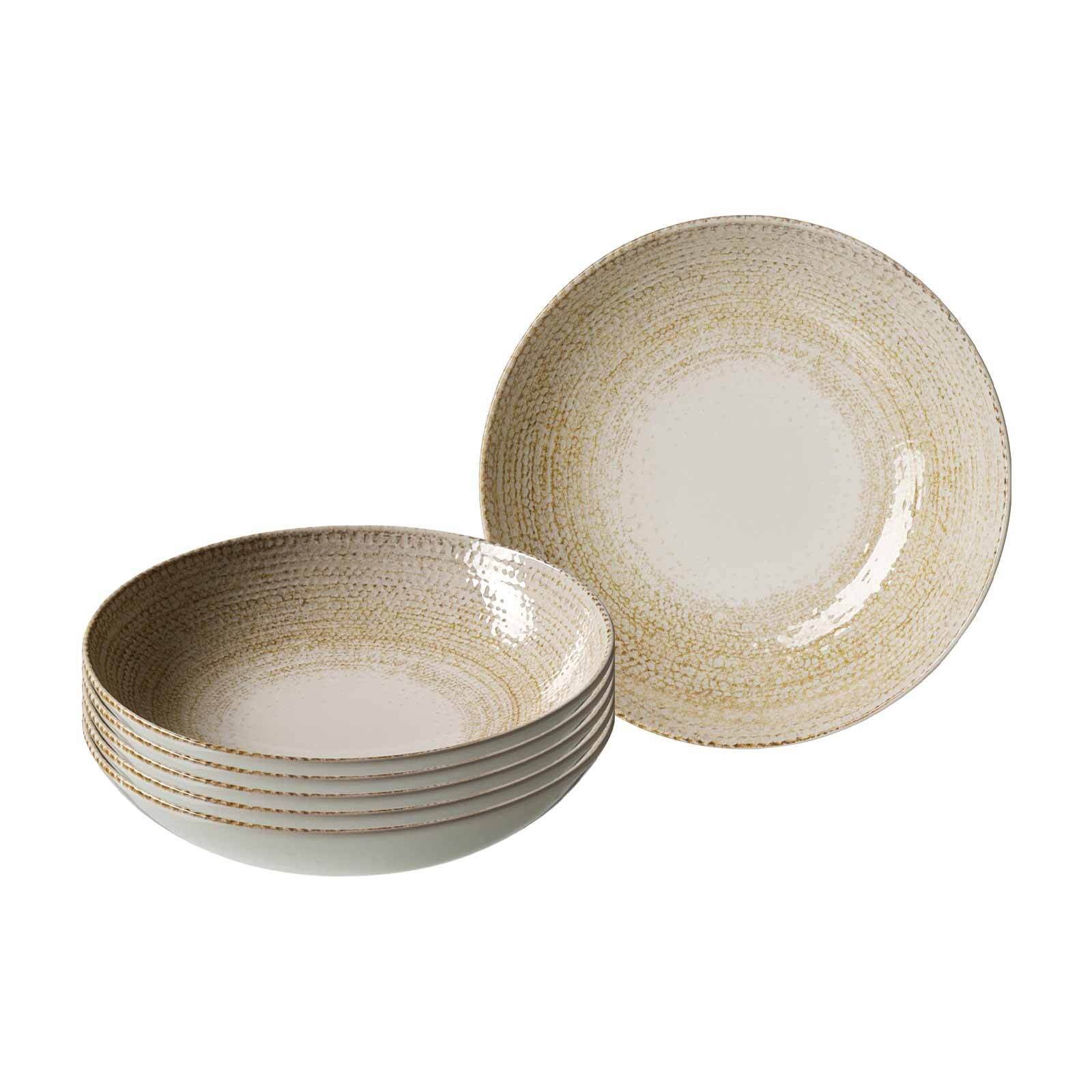 Ritzenhoff & Breker Suppenteller Rimini Suppenteller ø 21 cm 6er Set, (6 St)