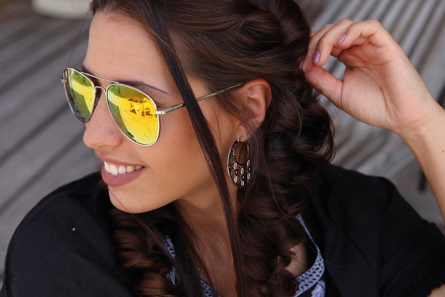 styleBREAKER Sonnenbrille Piloten Sonnenbrille (1-St) Gradient