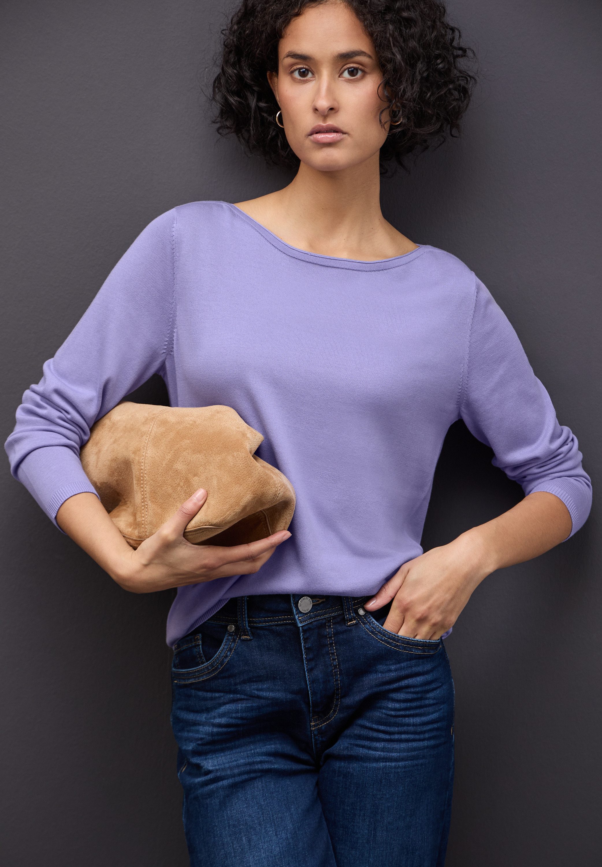 STREET ONE Strickpullover mit U-Boot-Ausschnitt