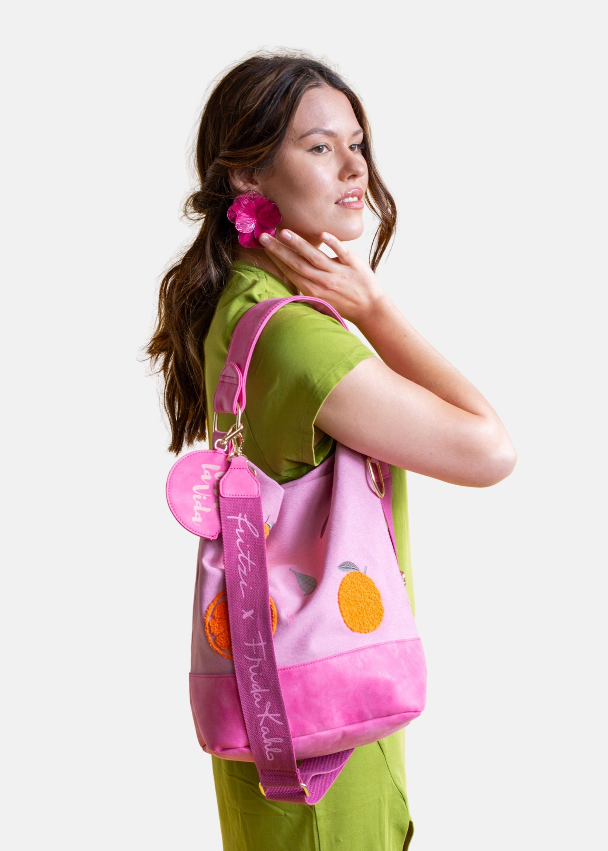 Fritzi aus Preußen Umhängetasche Fritzi x Frida Kahlo (2-tlg), mit Orangen-Motiv