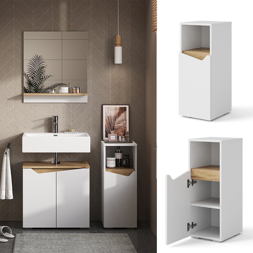 Vicco Midischrank Marelle, Weiß/Artisan-Eiche, 30 x günstig online kaufen