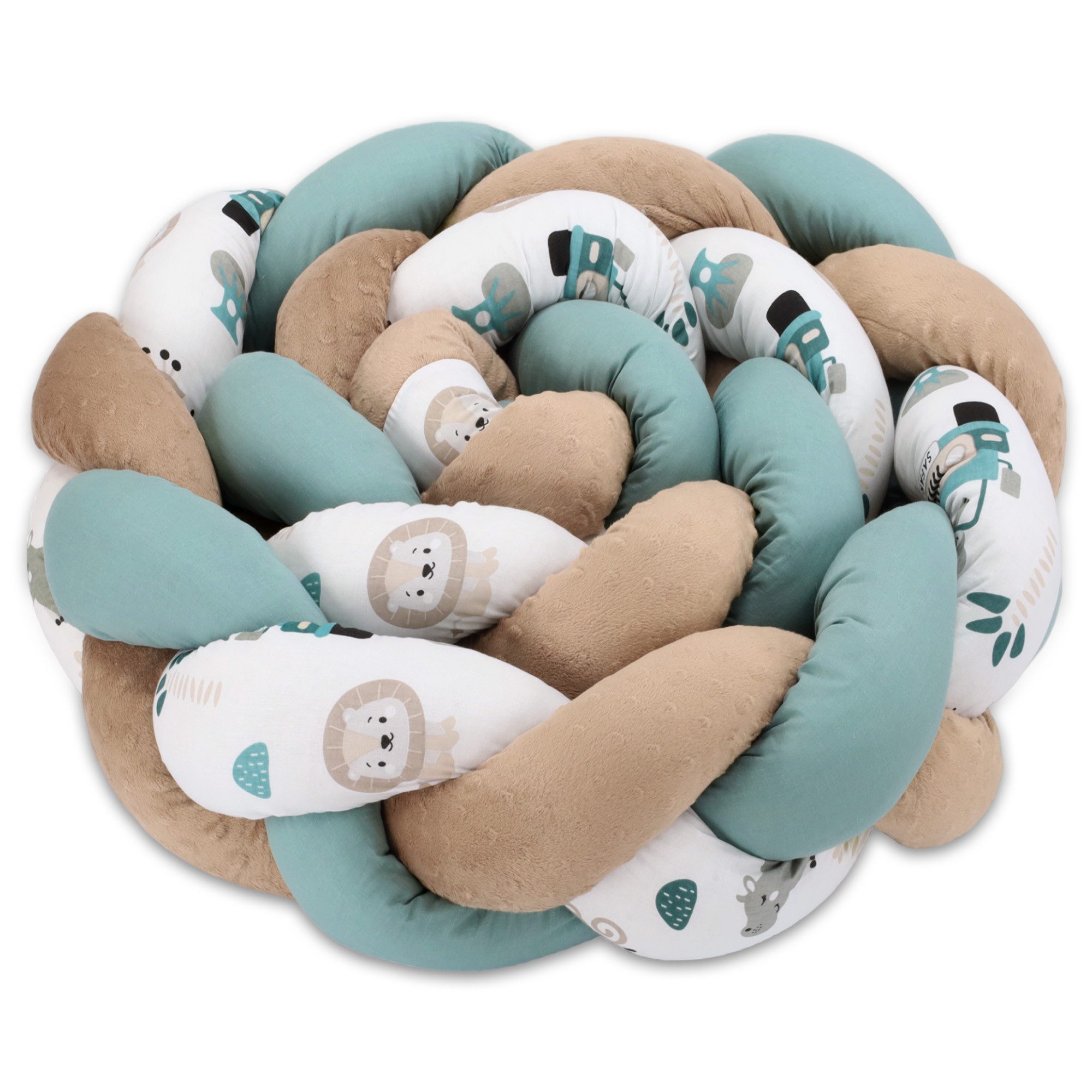 Totsy Baby Bettnestchen Bettschlange Bettumrandung für Babybett und Kissen Deko Kuschelkissen