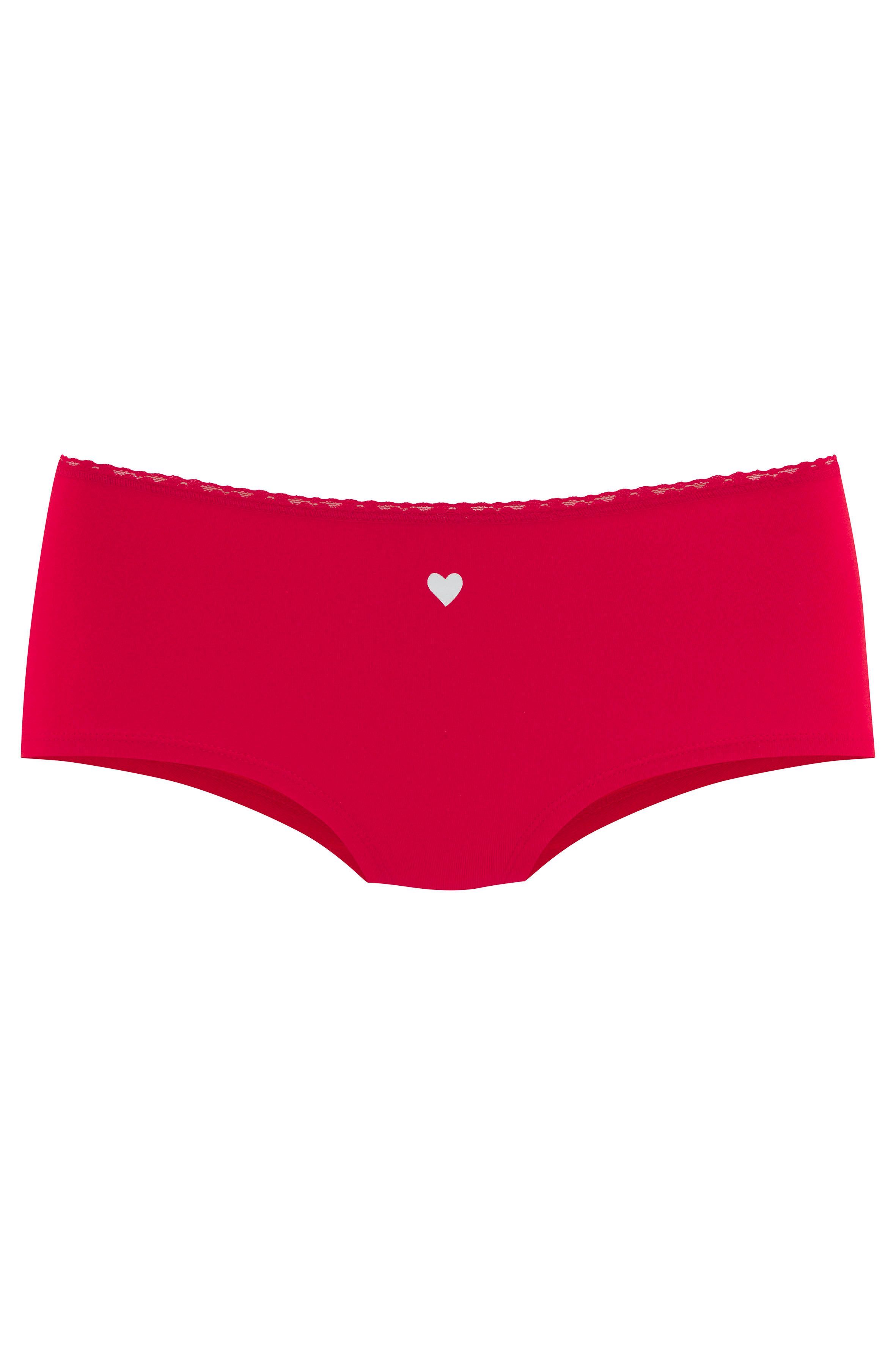 LASCANA Panty Geschenk Box (5er-Pack) mit süßen Herzchen-Prints und aus elastischer Baumwoll-Qualität – Bild 4 von 5