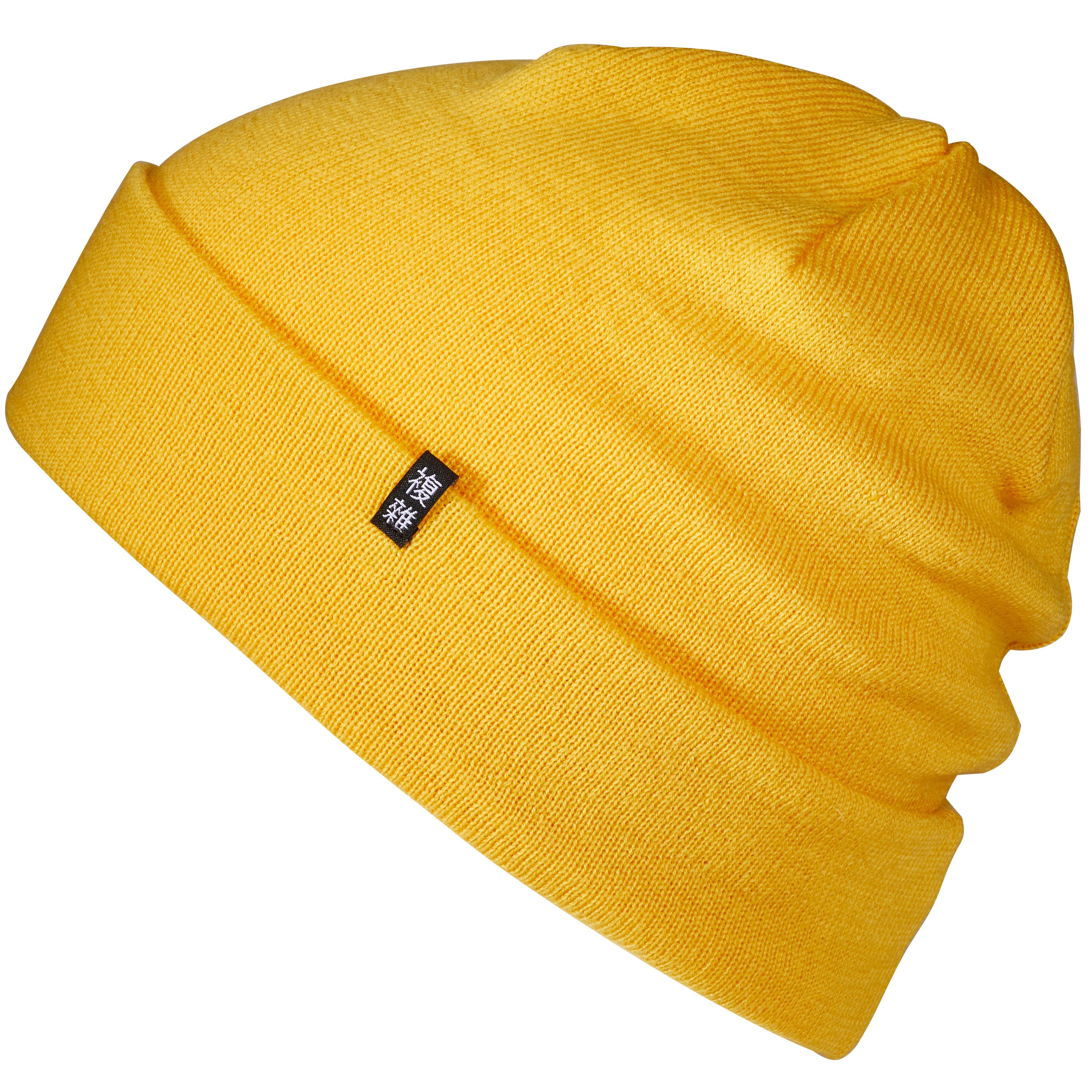 Enter the Complex Beanie Mütze, Damen und Herren 100% Merino Wolle, 2-Lagig gestrickt