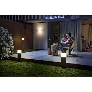 Ledvance LED Außen-Stehlampe Endura Style Ellipse Dunkelgrau 90cm IP44 12,5W 950lm warmweiß 3000K, LED fest integriert