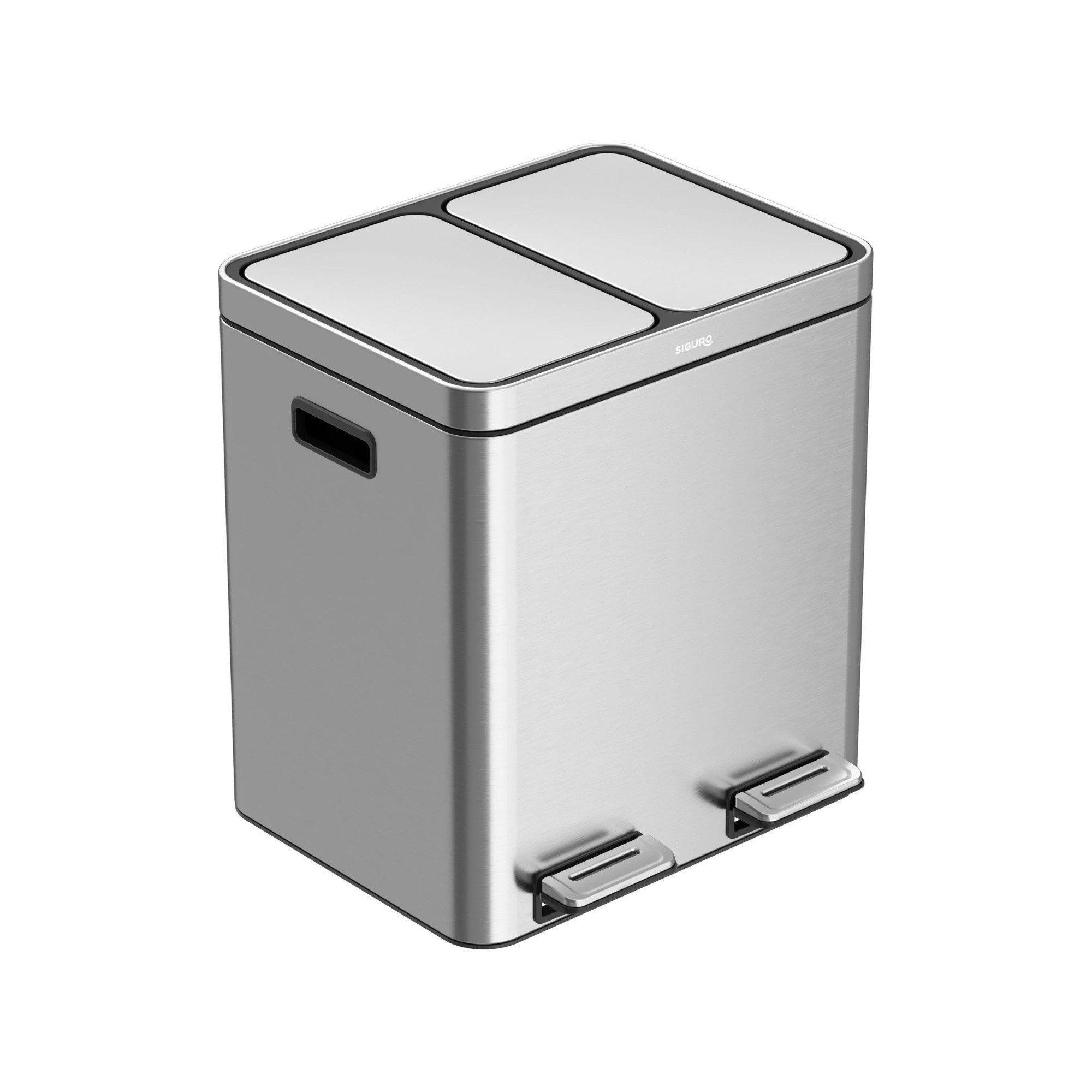 Siguro Mülltrennsystem Abfallbehälter für die Mülltrennung, 2x14L oder 3x14L, Smart Sort, Soft-Close System