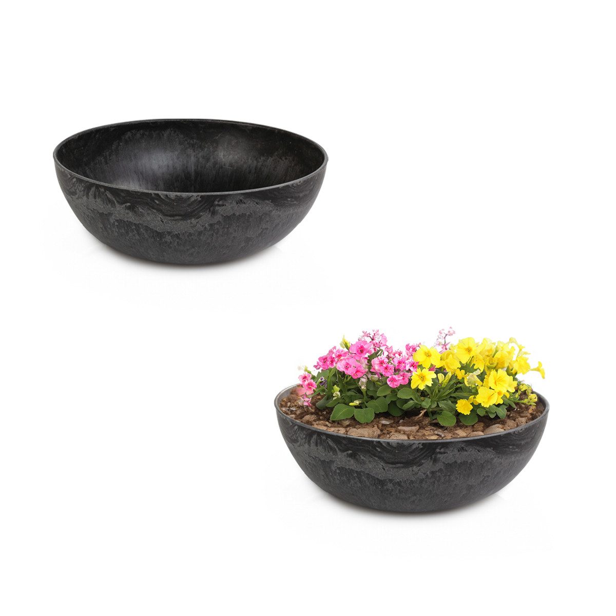 matches21 HOME & HOBBY Blumentopf Pflanzschalen für draussen Vintage Dekosc günstig online kaufen