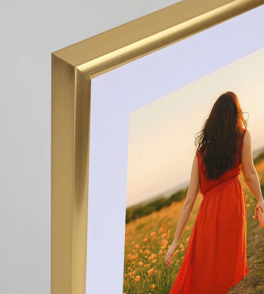 IDEAL TREND Bilderrahmen New Lifestyle Kunststoff Bilderrahmen mit Passepartout & Kunststoffgla, für 1 Bilder (1 St), Kunststoff Bilderrahmen mit Passepartout u – Bild 3 von 5