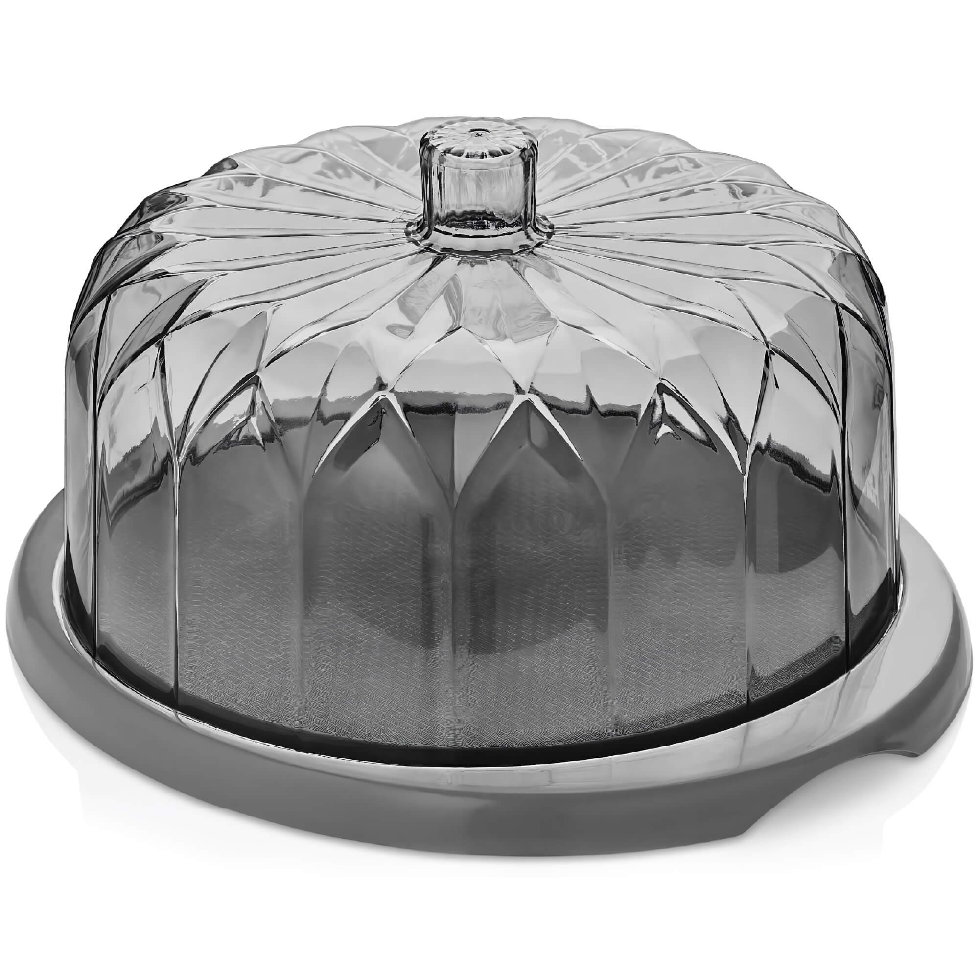 Vip Ahmet Vorratsdose Tortenplatte mit Fuß und Haube 29 cm, BPA-frei Kunststoff, Kunststoff, (1-tlg., 1 x Kuchenhaube, 1 x Deckel)