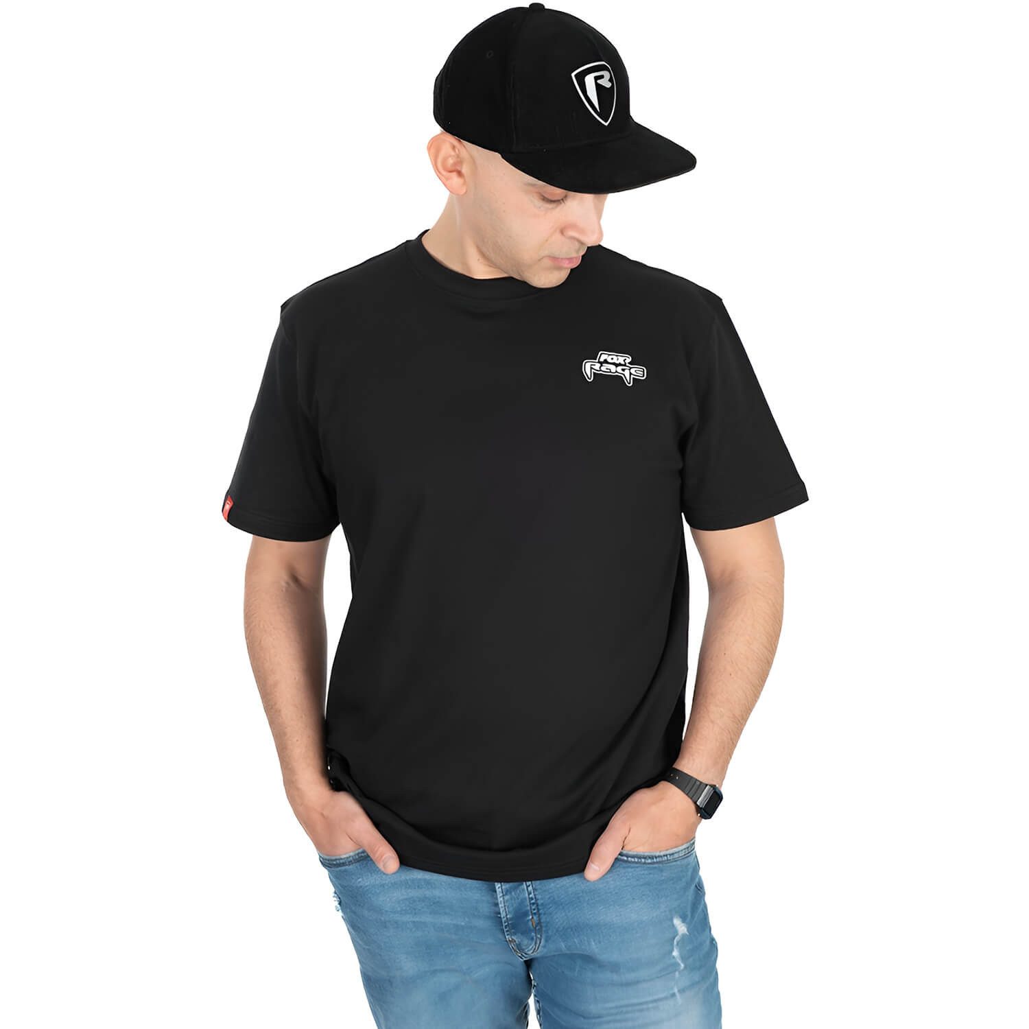 Fox Rage T-Shirt Fox Rage Ragewear T-Shirt mit Logo Herren Schwarz (1-tlg)