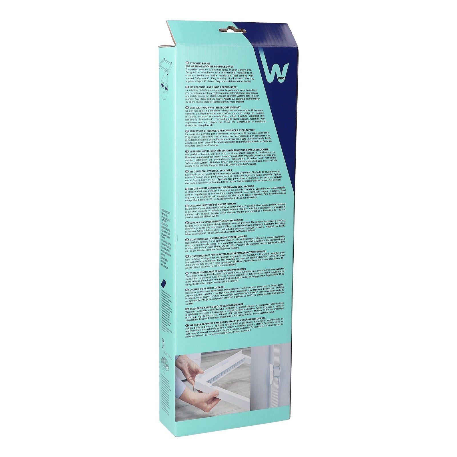 easyPART Montagezubehör wie Wpro C00565134 Zwischenbaurahmen Wpro CDS102, Waschmaschine
