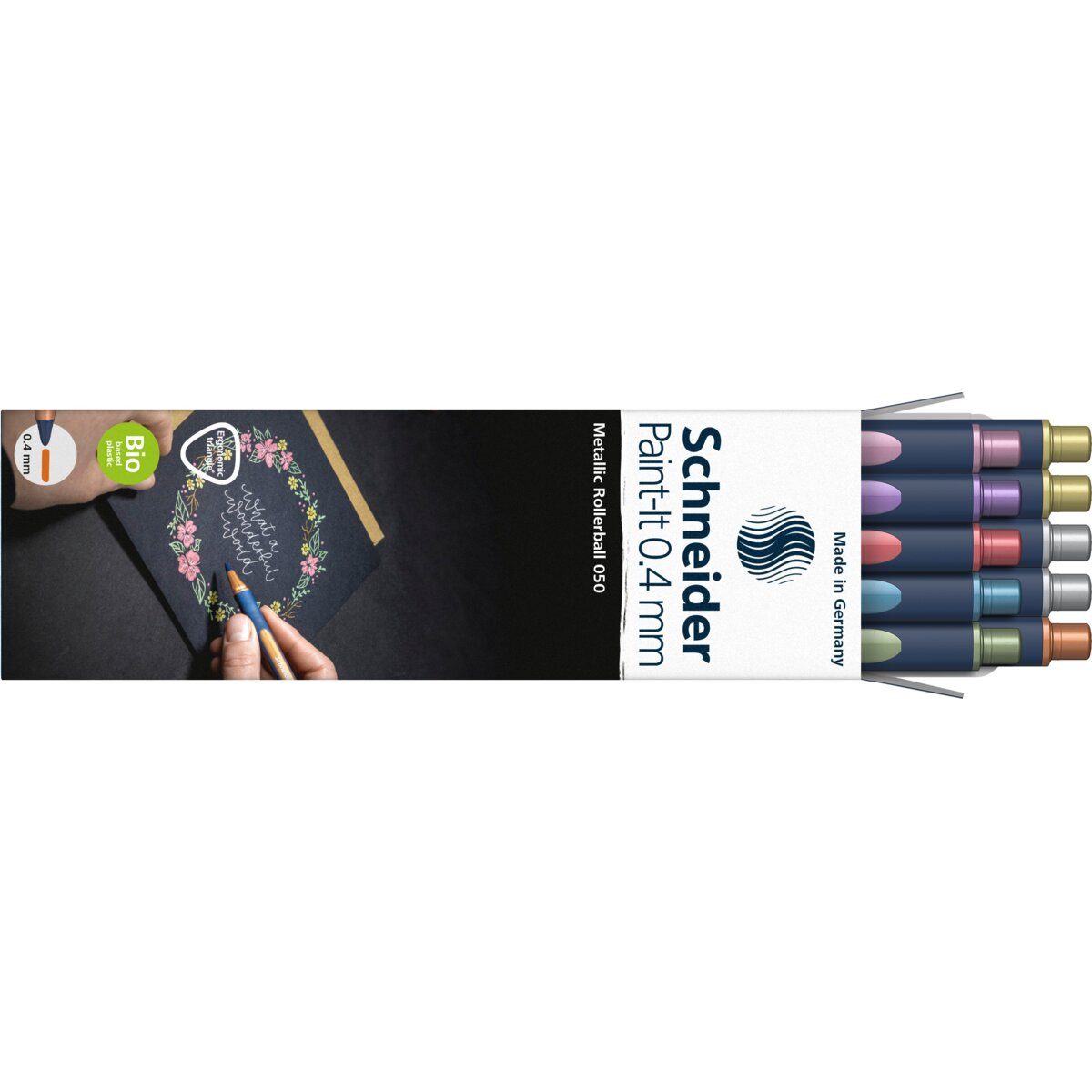 SCHNEIDER Tintenfeinschreiber Metallic Rollerball Paint-It 050 0.4mm sortiert Box 10 Stück