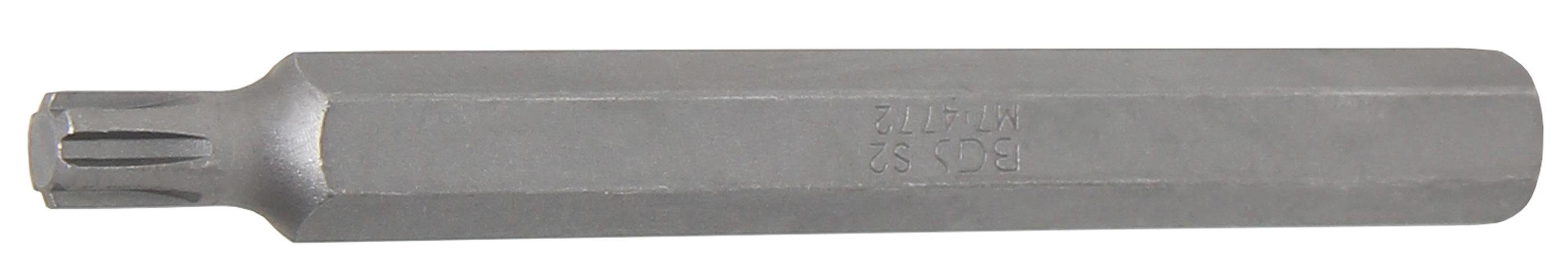 BGS technic Bit-Schraubendreher Bit, Länge 100 mm, Antrieb Außensechskant 10 mm (3/8), Keil-Profil (für RIBE) M7