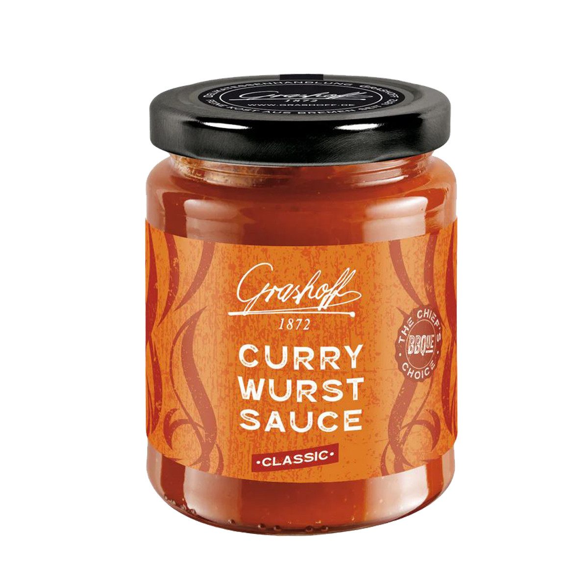 Grashoff Saucen, Grashoff BBQue Currywurst Sauce Classic leicht säuerlich süß 200ml