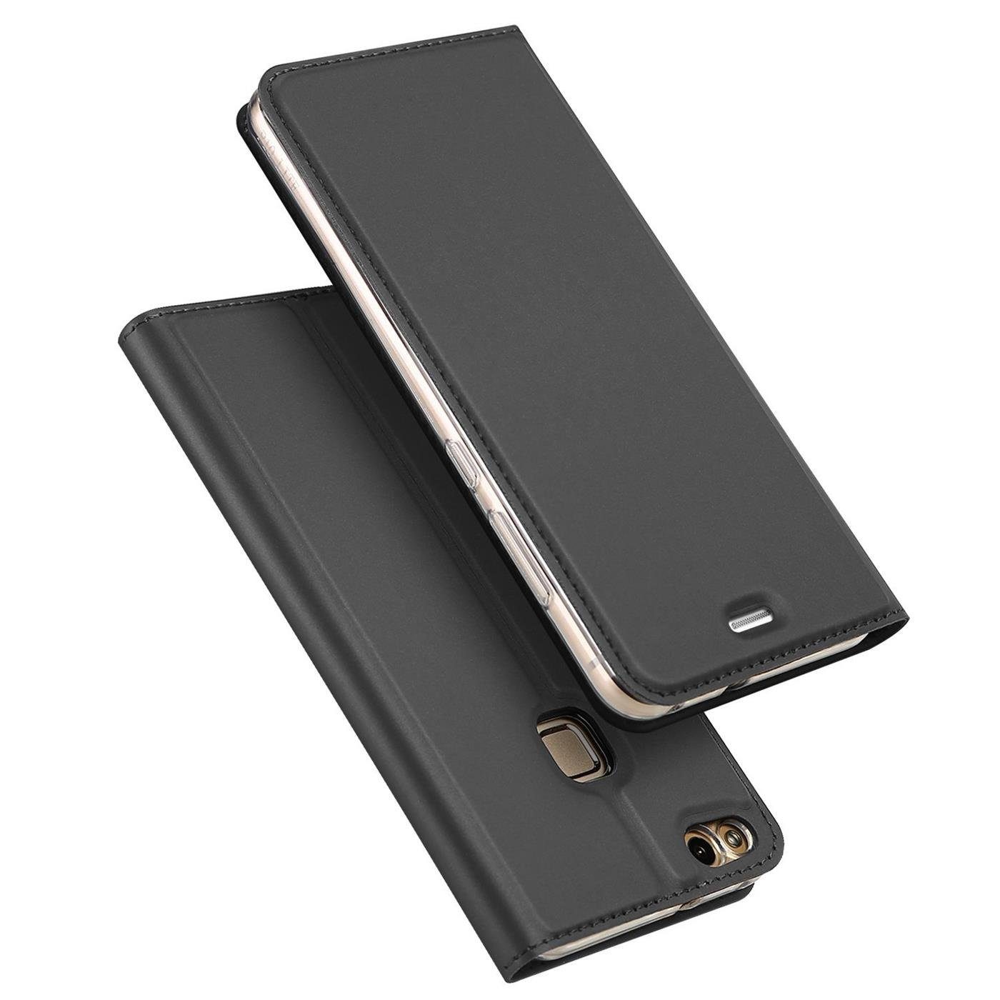 CoolGadget Handyhülle Magnet Case Handy Tasche für Huawei P9 Lite 5,2 Zoll, Hülle Klapphülle Ultra Slim Flip Cover für P9 Lite Schutzhülle