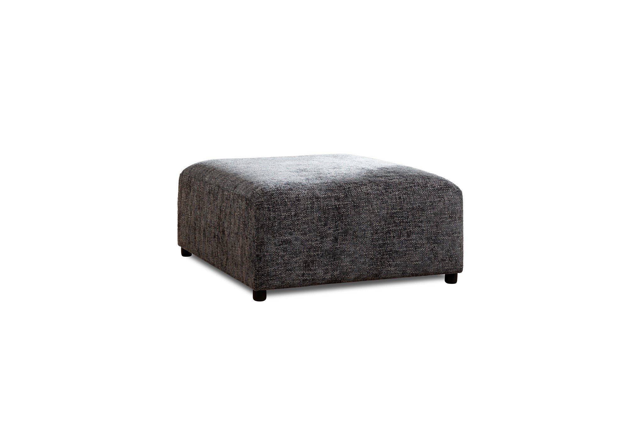 Fun Möbel Polsterhocker Designerhocker ROMY in Stoff Enjoy Me, optisch wechselnde Farbtöne (3D-Effekt)