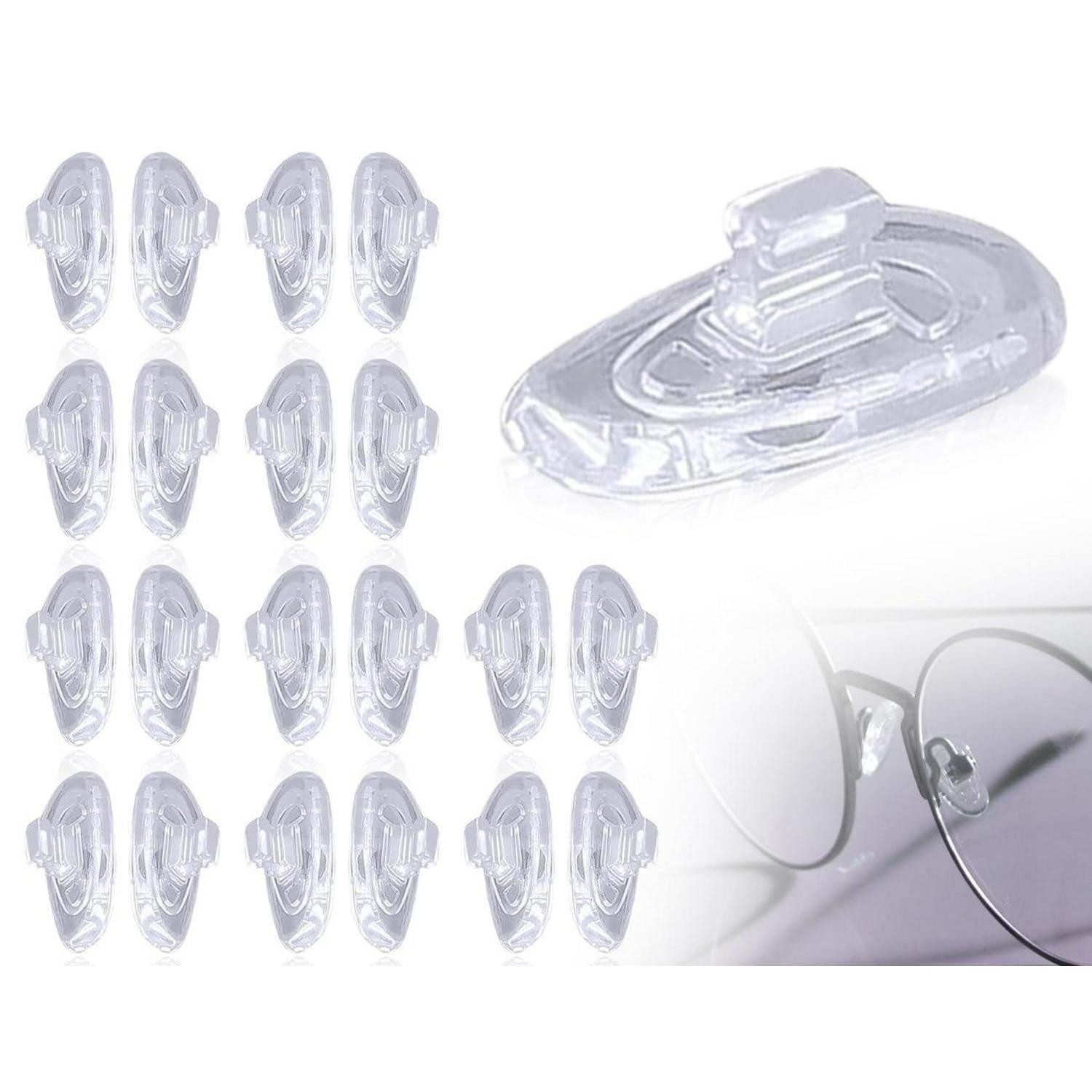 LuxusKollektion Brille Nasenpads Silikon 10 Paar Rutschfest Transparent