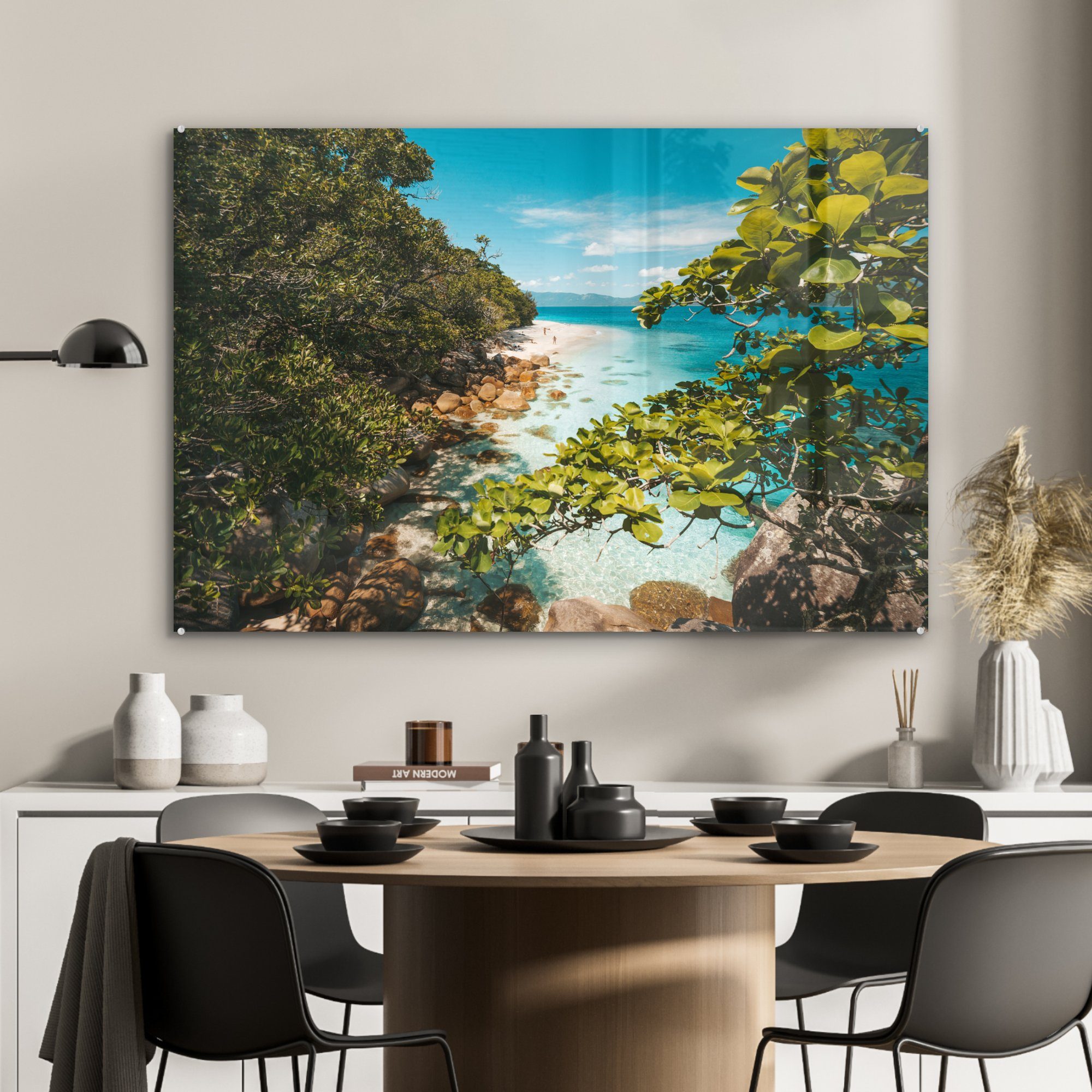 bei & Fitzroy St), Acrylglasbild Island, Great Barrier Reef Schlafzimmer (1 MuchoWow Acrylglasbilder Wohnzimmer