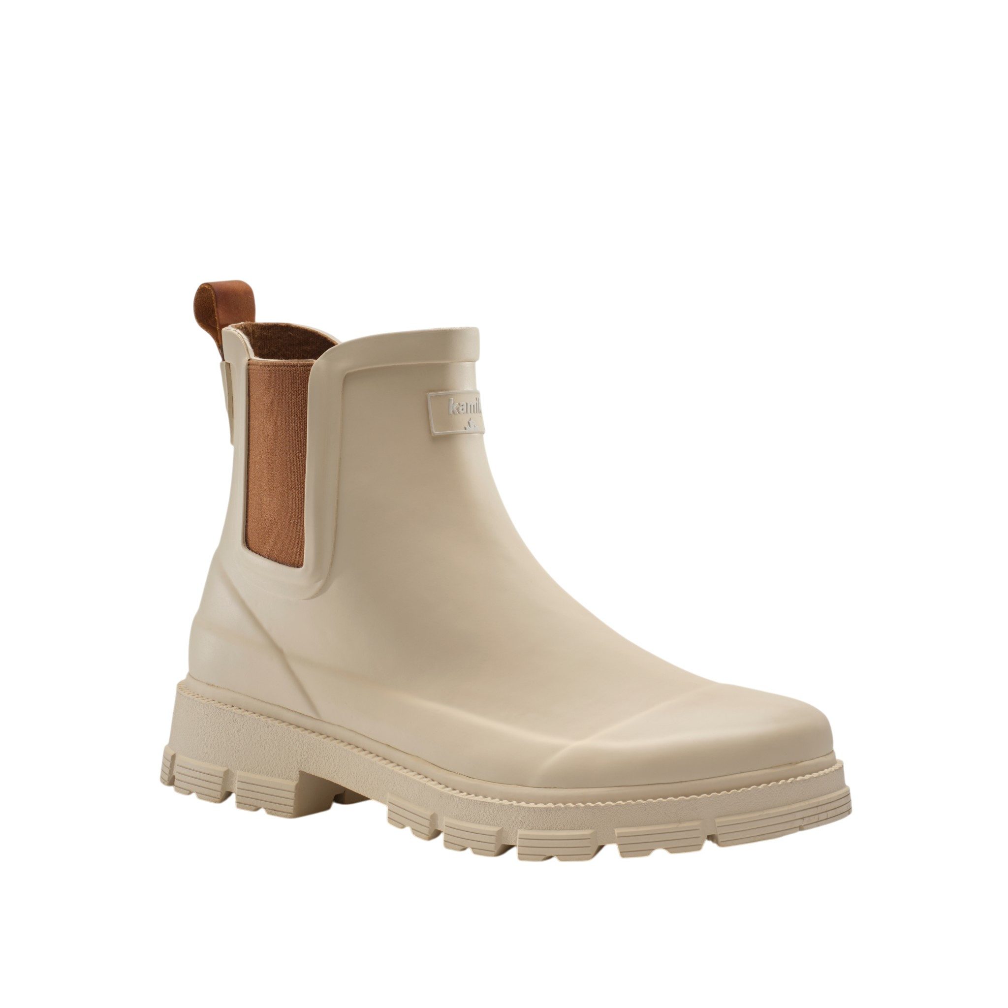 Gummistiefelette Hailee (Chelsea-Boot-Look, wasserdicht) beige Damen Wanderschuh