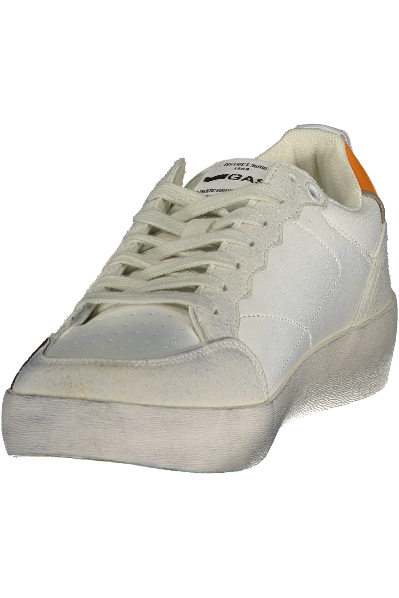 GAS Sneaker Moderner weißer Herrenschuh mit kontrastierenden