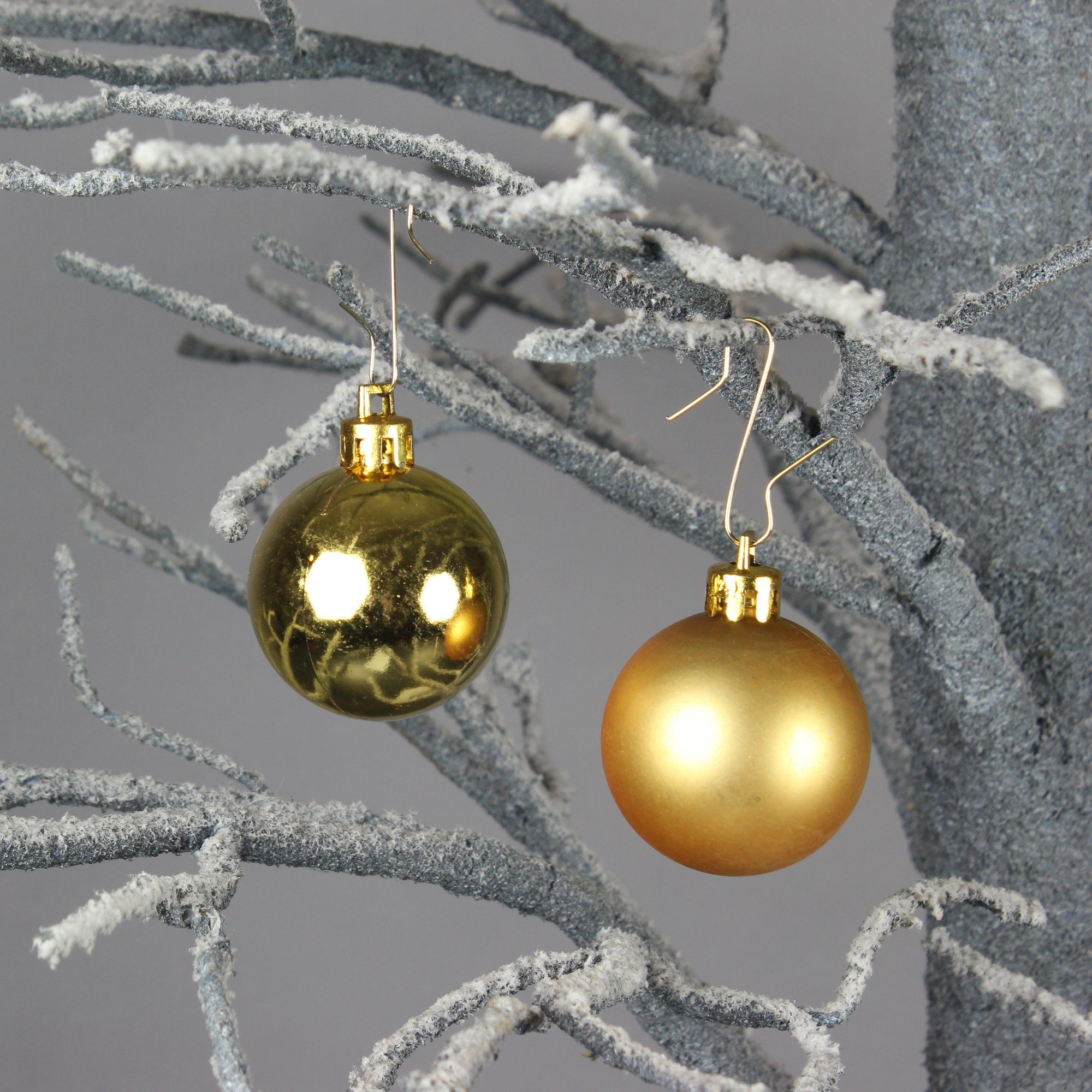 Lucht Weihnachtsbaumkugel Kugeln 4 cm gold 48 Stück von Lucht
