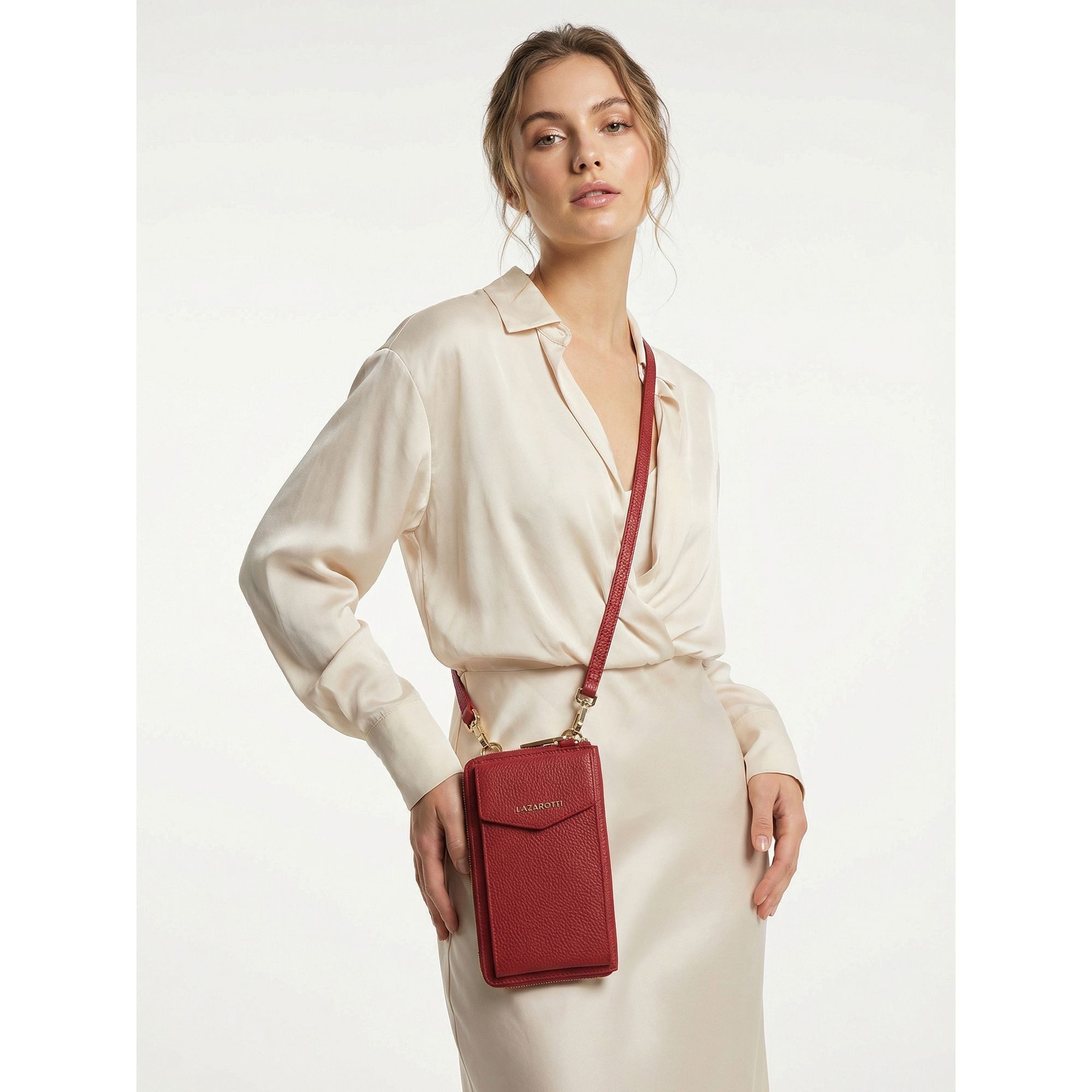 Lazarotti Smartphone-Hülle Bologna Leather, Leder