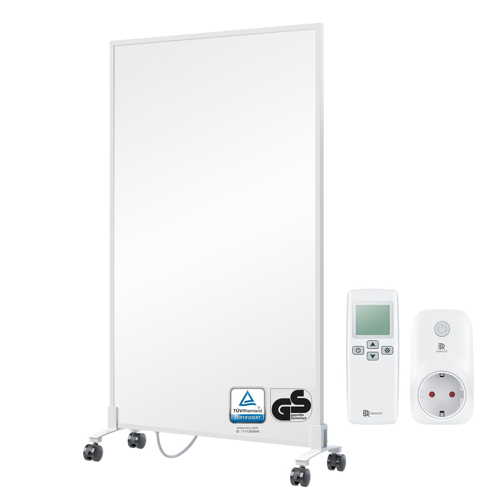 Bringer Infrarotheizung Standgerät, 300-1200 Watt, inkl. Standfüße, 5 Jahre Garantie, TÜV