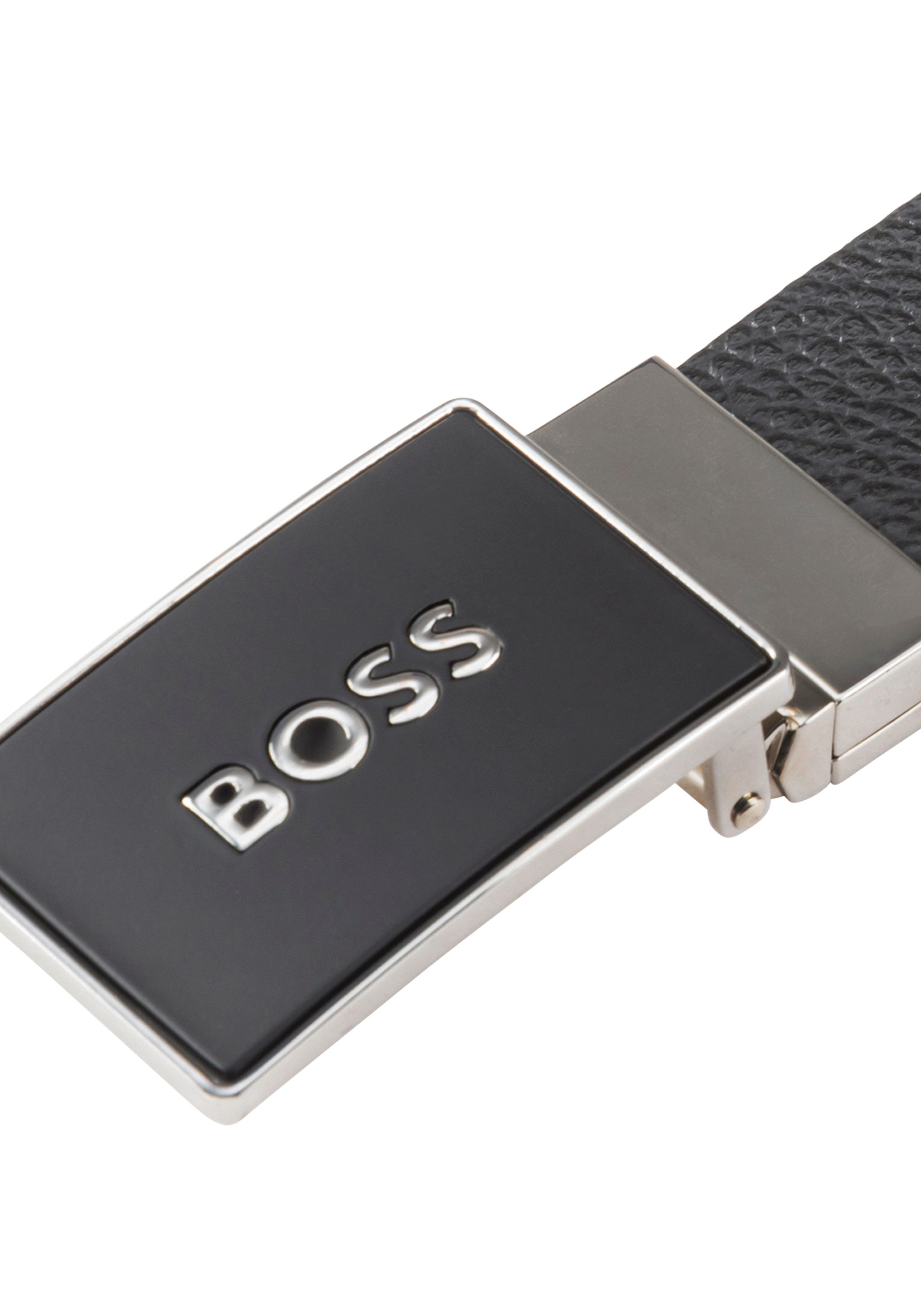 BOSS Ledergürtel BOSS_Icon-M_Sr35_grp mit Markenlabel – Bild 4 von 5