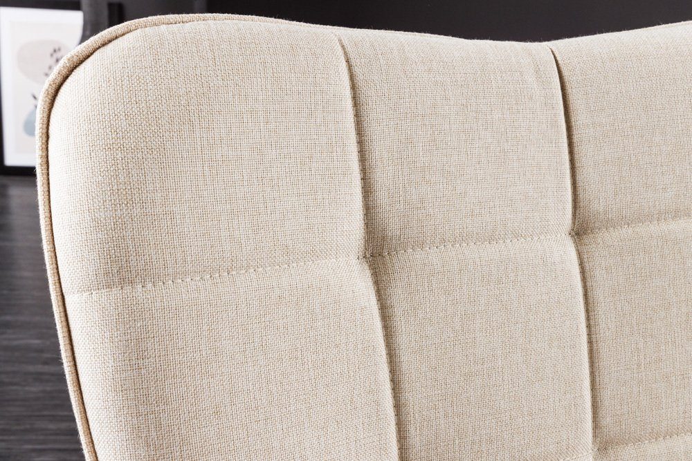 riess-ambiente Sessel SCANDINAVIA beige / Stoffbezug (Einzelartikel, natur · Massivholz Wohnzimmer 1-St), · Relax ·