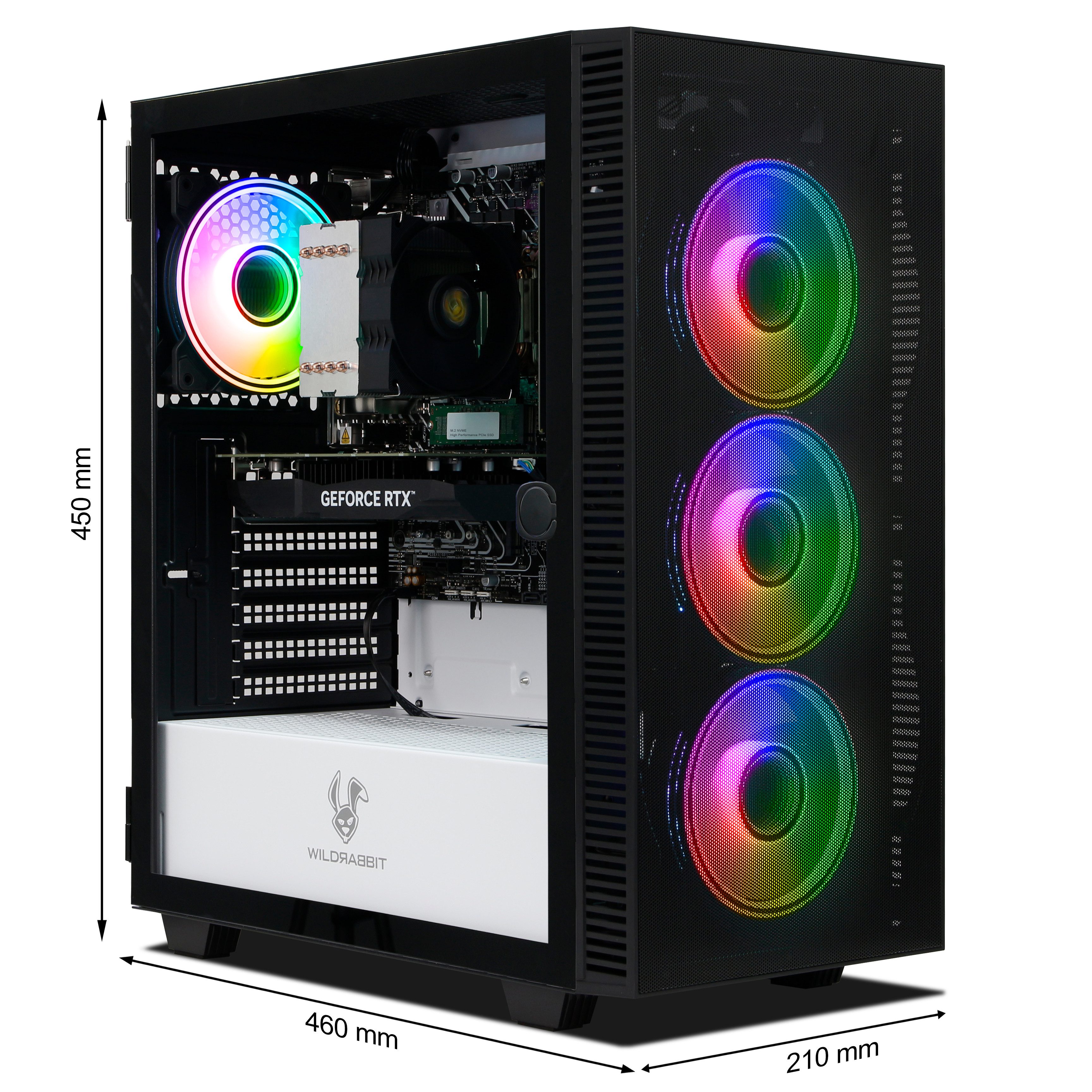 ANKERMANN-PC ARCHON Gaming PC Gaming-PC (Intel Core i7 13700F, GeForce RTX 3050, 16 GB RAM, 1000 GB SSD, Luftkühlung)
