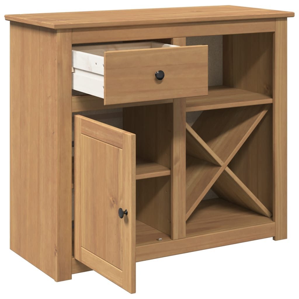 vidaXL Sideboard Sideboard mit Schubladen Panama 93x40x80 cm Massivholz Kiefer