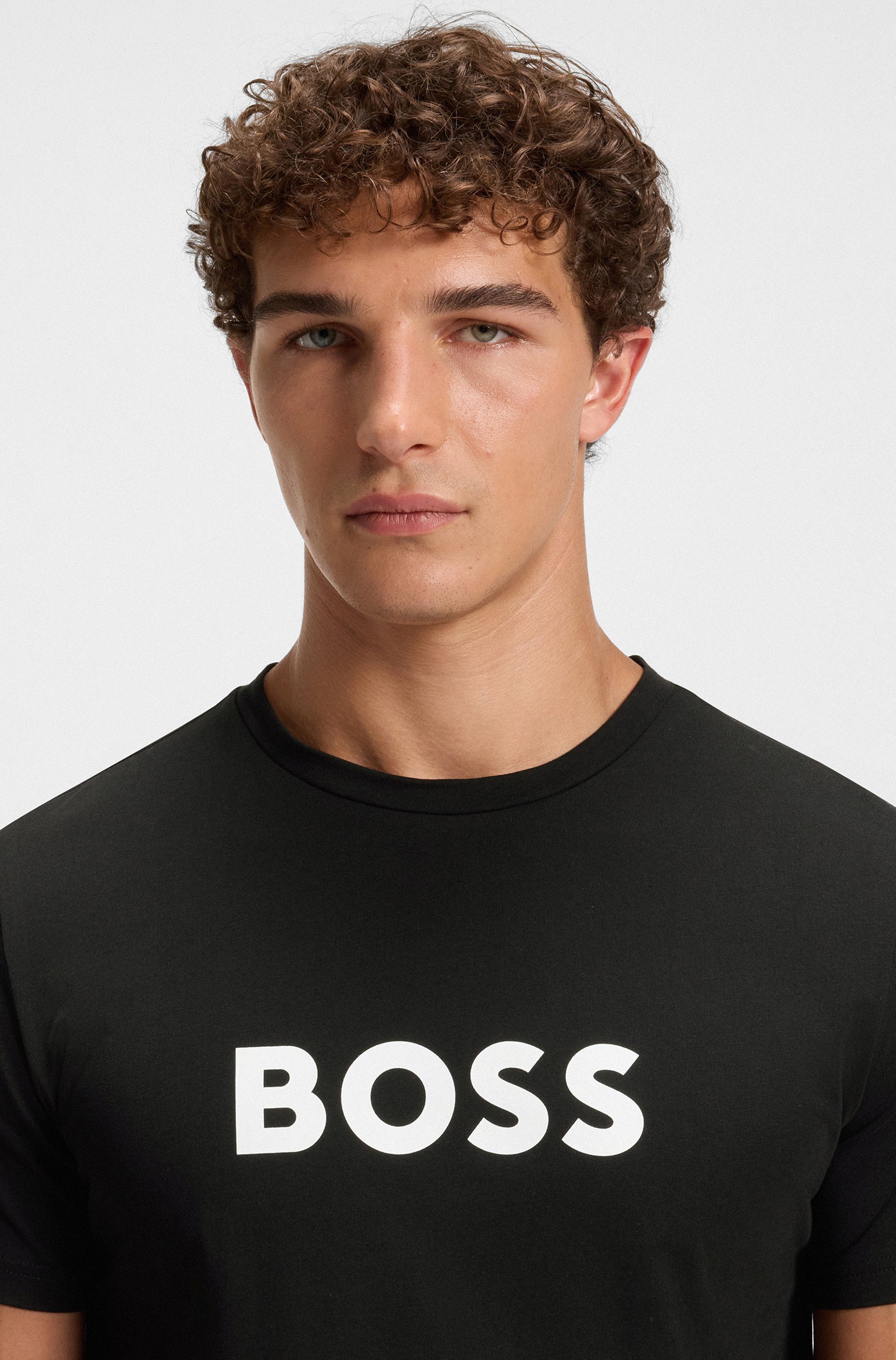 BOSS Strandshirt T-Shirt RN mit UV Schutz (SPF 50), Swimwear