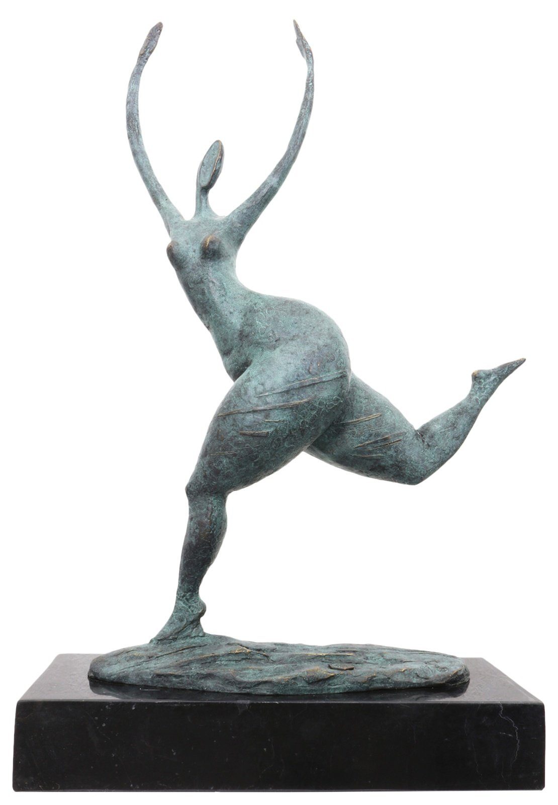 im Bronzeskulptur Figur Bronze Antik-Stil S Frau Aubaho erotisch Kunst Erotik Skulptur