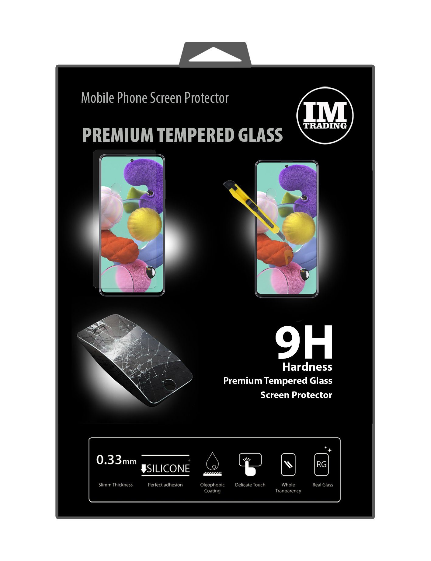 cofi1453 Handyhülle Schutzglas für Samsung Galaxy A51, Displayschutz Panzerglasfolie