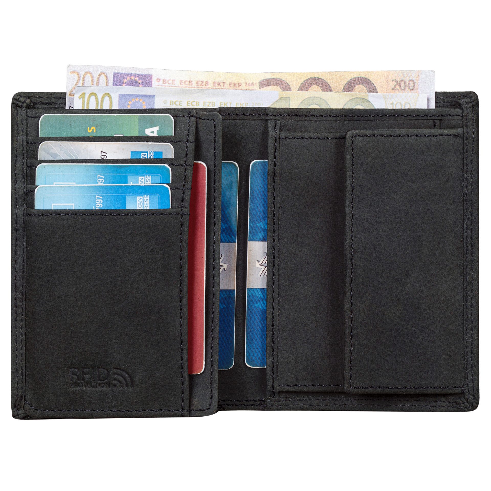 Benthill Geldbörse Herren Ledergeldbörse Geldbeutel RFID Slim Portemonnaie günstig online kaufen