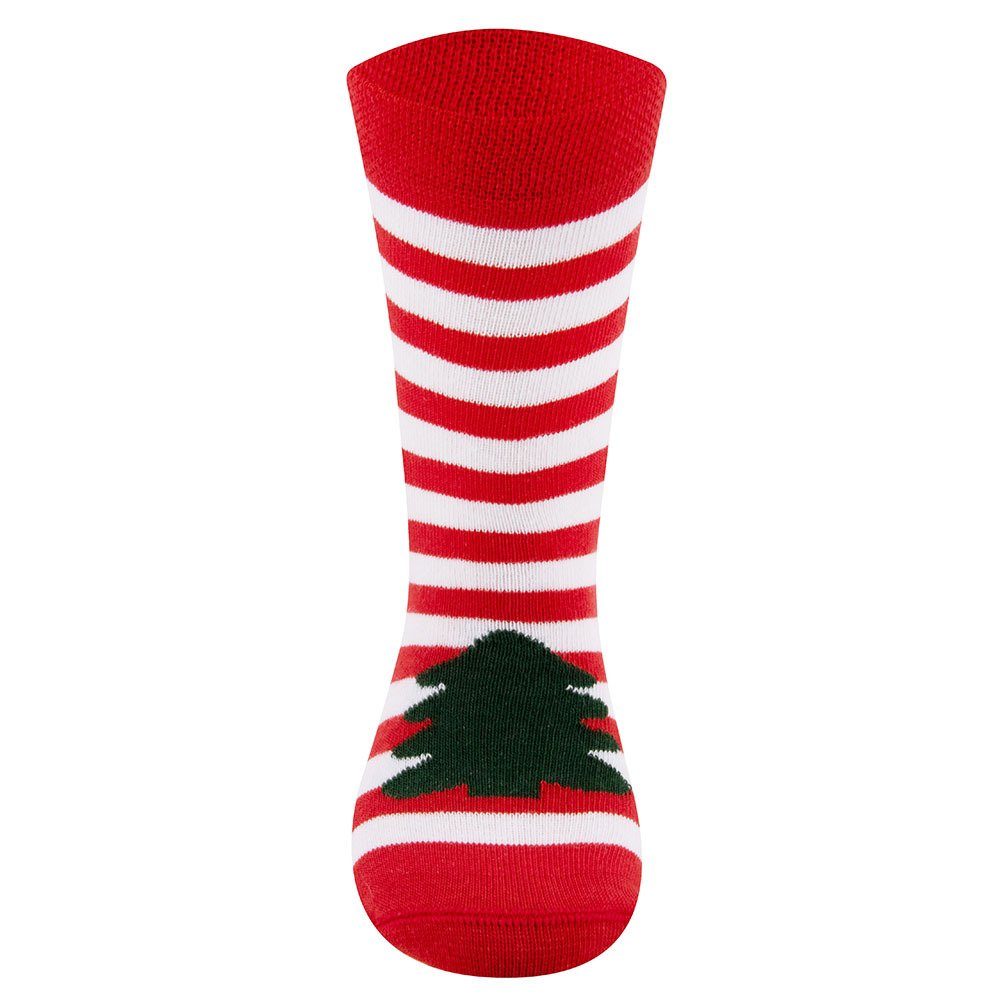 Ewers Socken Socken Weihnachtsmann/Tanne (2-Paar) Xmas